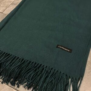 Emerald green cashmere pashmina shawl Scarf